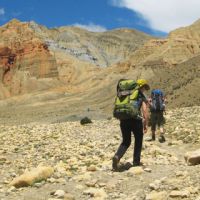 On-the-way--to-Dhakmar upper mustang trek